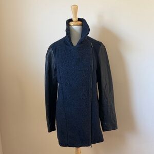 Truth and Pride Wool & Leather Jacket. Sz small